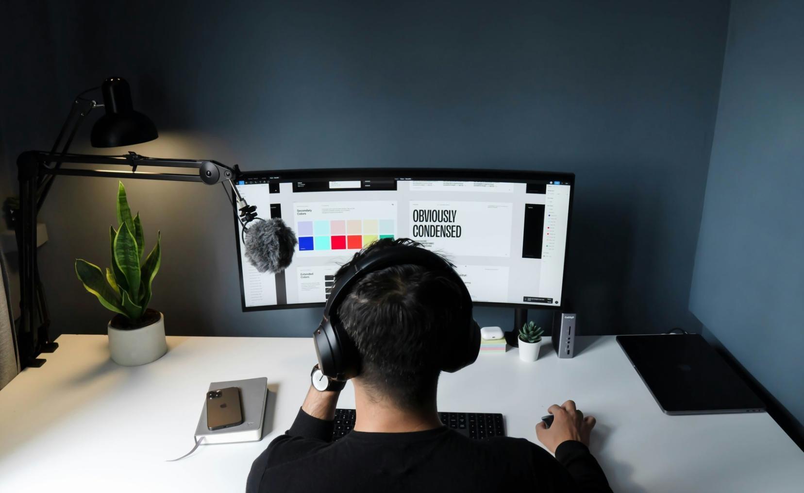 Collaborative workspace showing digital gaming platform development